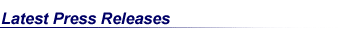 Latest Press Releases